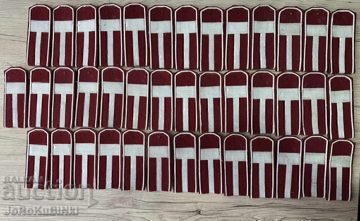 Lot of Militia Shoulder Boards - Sergeant Major - 20 sets