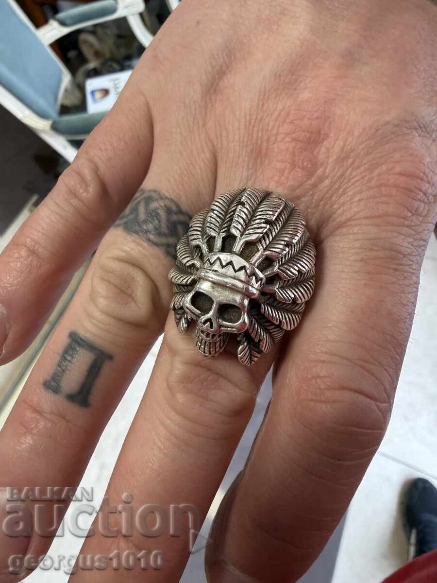 Masiv inel argint bărbați №7862 Masiv inel argint bărbați №7862