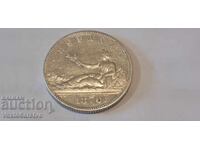 2 pesetas 1870 - SPANIA - ARGINT - BZC