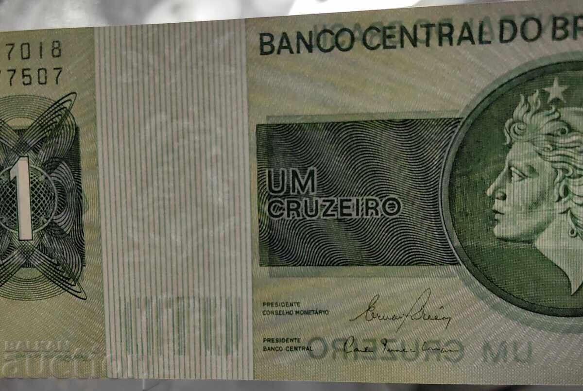Livrarea 1 CRUZEIRO BRASILIA BANCNOTĂ Livrarea 1 CRUZEIRO BRASILIA BANCNOTĂ