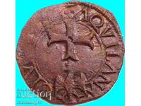 Italia 1 cavalo (Con) Aquileia Carol al VIII-lea Cruce+Vultur - RARE