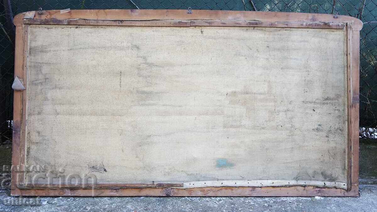 Veche pictură în ulei antică - peisaj din Alpi - 7 Veche pictură în ulei antică - peisaj din Alpi - 7