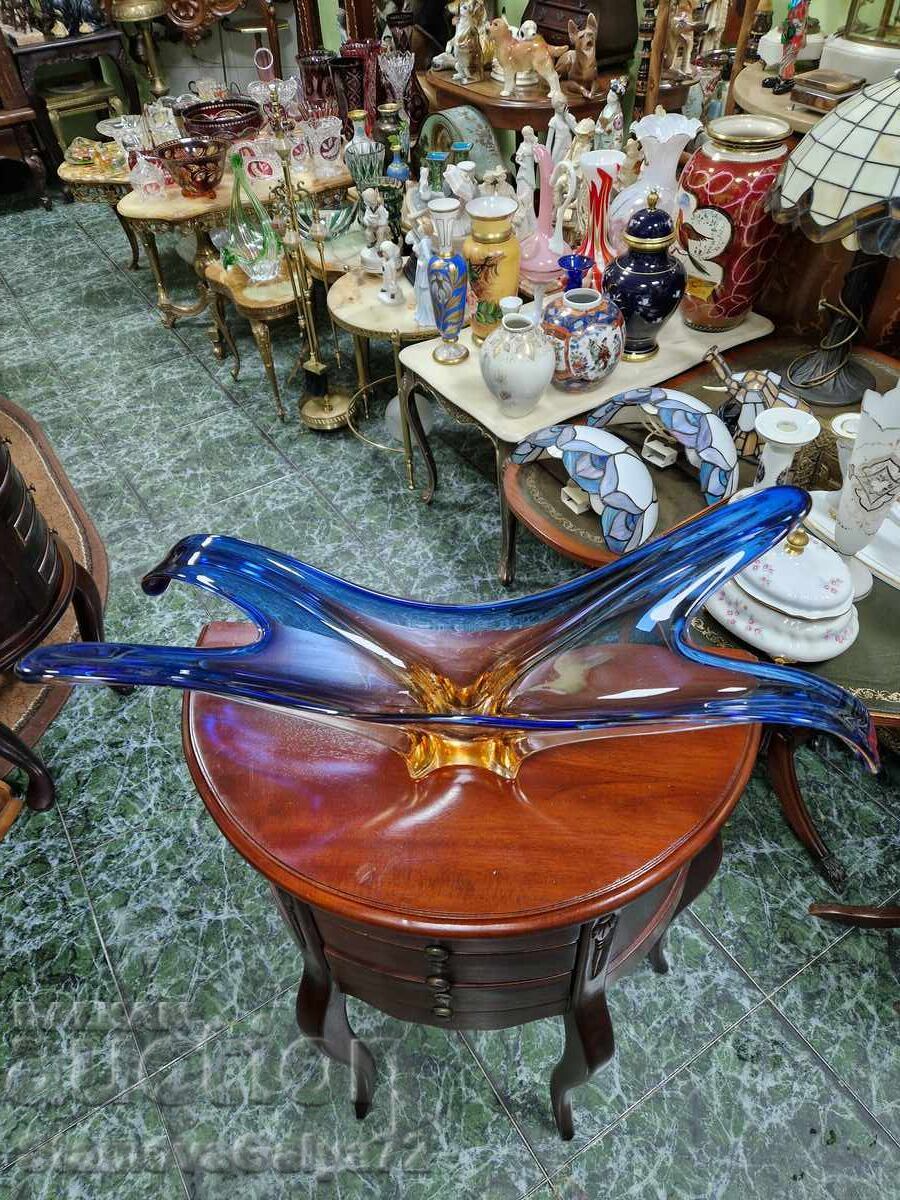 Bol italian superb din cristal, fructier Murano cu preț € 147.00 | 287.51 BGN