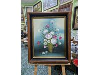 Beautiful original oil painting on canvas, still life