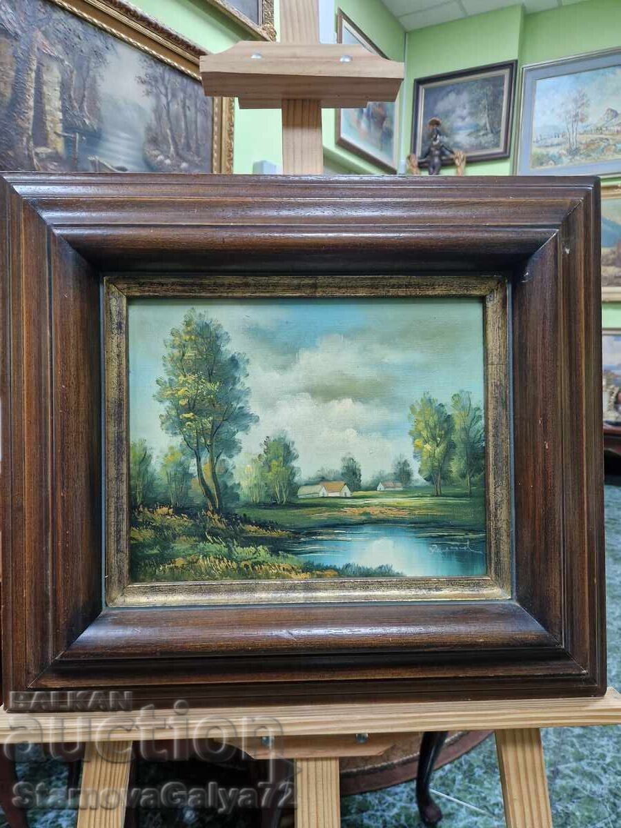 Licitație Mare artist belgian pictură în ulei pe pânză