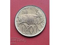 San Marino - 200 Lire 1981