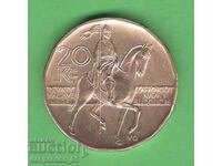 (¯`'•.¸ 20 Korun 2020 CZECH REPUBLIC aUNC ¸.•'´¯)
