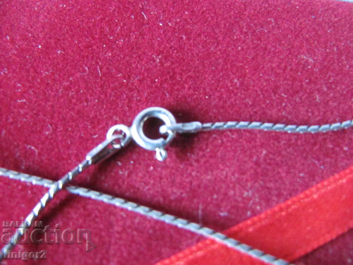 Ασημένιο κολιέ, ζιργκόν, σήμανση 925 - 5