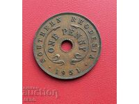 Southern Rhodesia - 1 Penny 1951