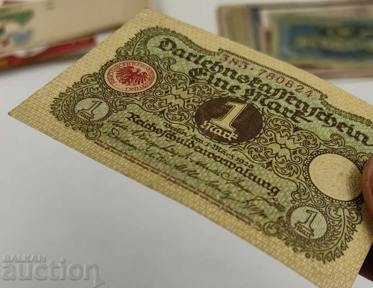 Доставка на 1920 1 ЕДНА МАРКА МАРКИ ГЕРМАНИЯ БАНКНОТА