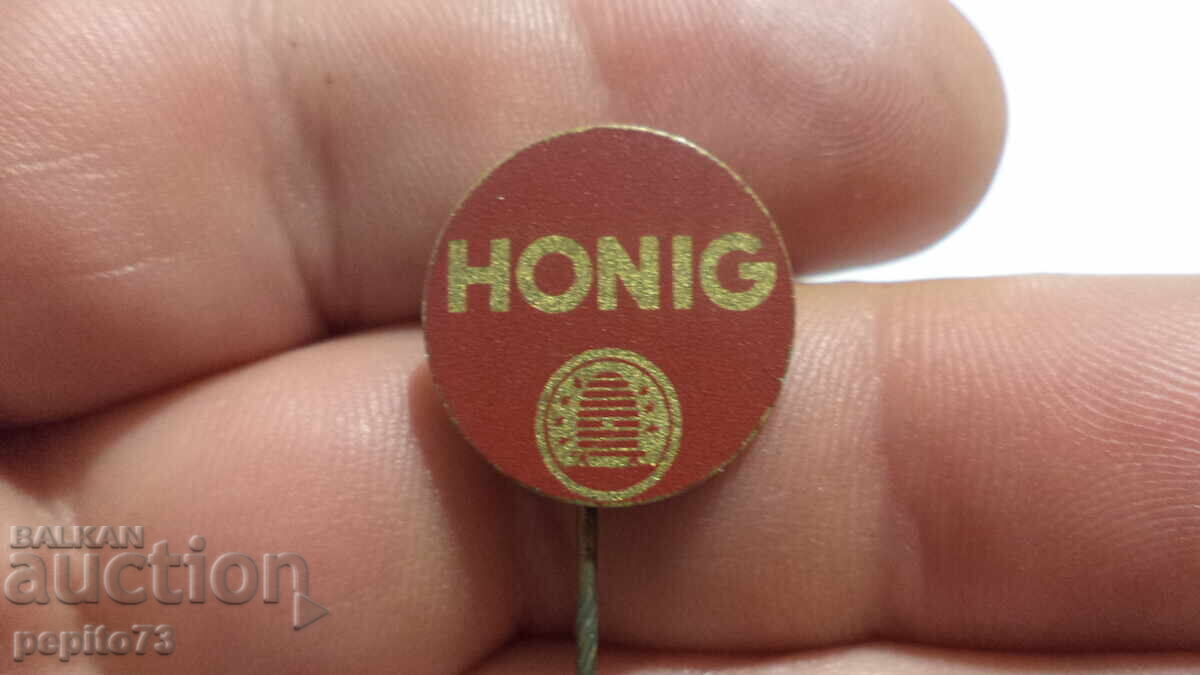 значка рекламна ,Honig,марка хранителни продукти