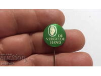 Advertising badge, De Vergulde Hand, soap brand