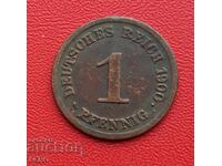 Germania-1 pfennig 1900 G-Karlsruhe