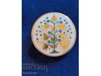 Imported porcelain brooch, German