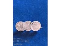 Antique Art Deco German Brooch with Coins