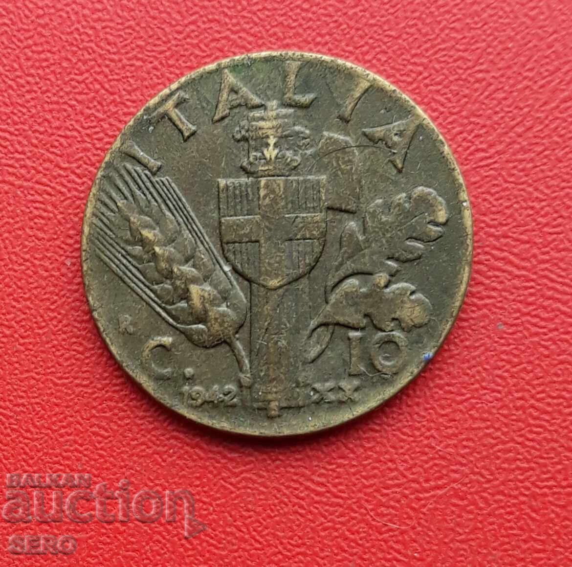 Italia - 10 cenți 1942/an 20