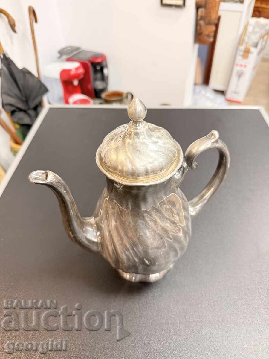 Licitație Ceainic german din porțelan cu argintat №7866