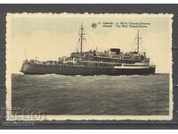Cartolină poștală - Legătură maritimă de transport între Austin și Dover