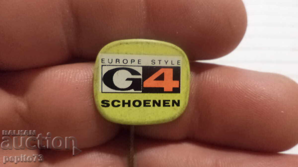Insigna publicitară, G4 Schonen, marcă de încălțăminte