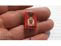 значка рекламна ,C.Jamin, захарни изделия