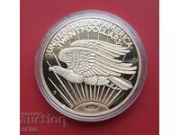 Medalie - SUA - copie după 20 dolari aur 1907