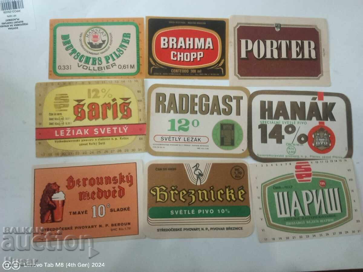 Licitație Cehoslovacia, istorie a berii în etichete, bere, 29 bucăți Licitație Cehoslovacia, istorie a berii în etichete, bere, 29 bucăți
