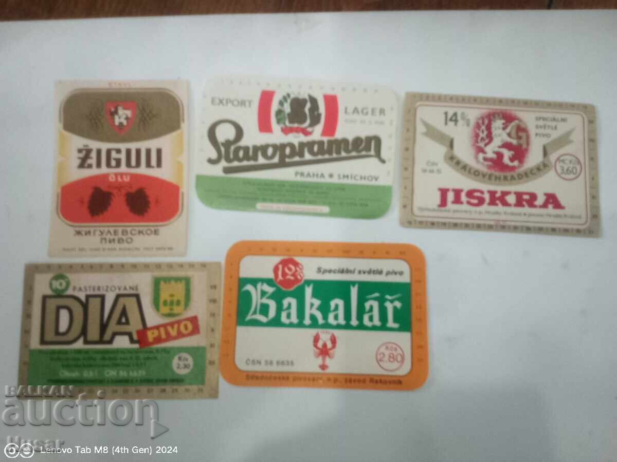 Cehoslovacia, istorie a berii în etichete, bere, 29 bucăți - 5 Cehoslovacia, istorie a berii în etichete, bere, 29 bucăți - 5