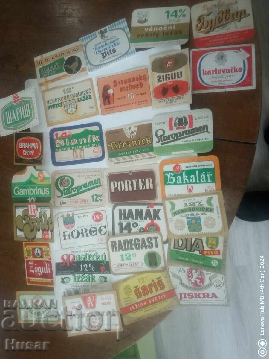 Cehoslovacia, istorie a berii în etichete, bere, 29 bucăți Cehoslovacia, istorie a berii în etichete, bere, 29 bucăți