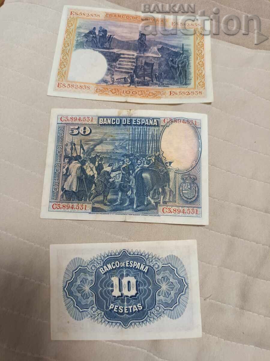 Lot of Spanish Banknotes with price € 18.00 | 35.20 BGN Lot of Spanish Banknotes with price € 18.00 | 35.20 BGN