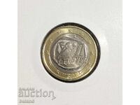 Greece UNC Euro Coin 1 Euro 2002 Bimetallic Euro