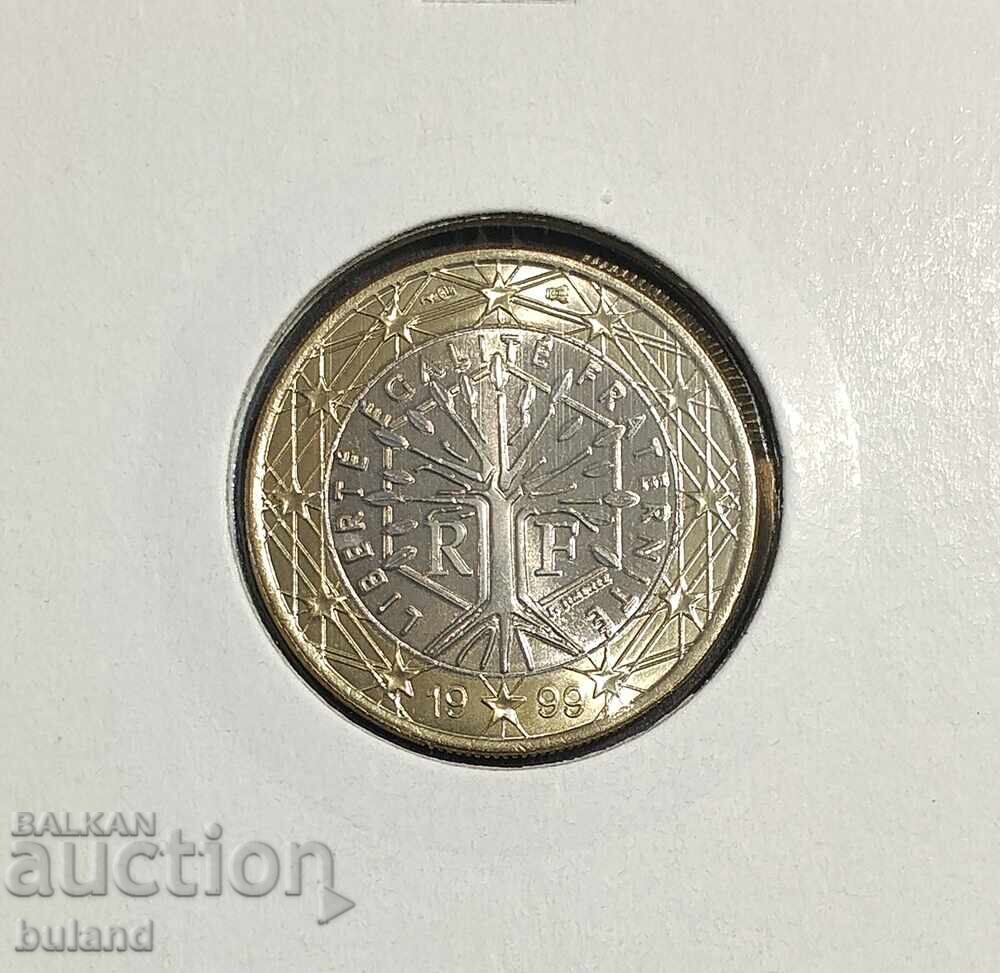 Franța UNC Monedă Euro 2 Euro 1999 Bimetal Euro France