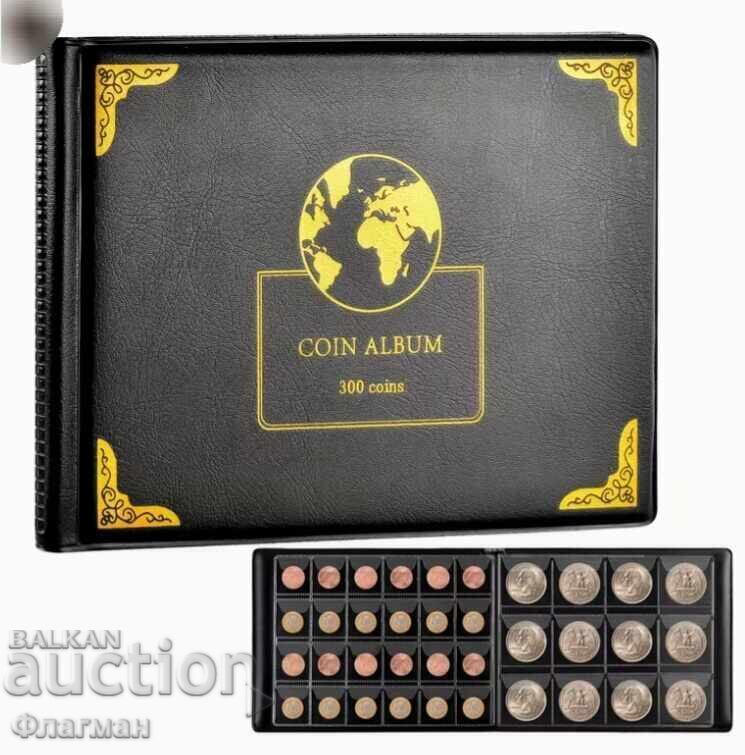 Album-clasor pentru 300 de monede