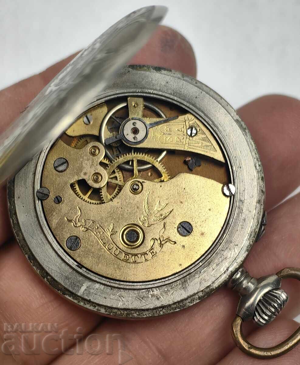 NU FUNCȚIONEAZĂ CEAS DE BUZUNAR VECHI FRUMOS - 6