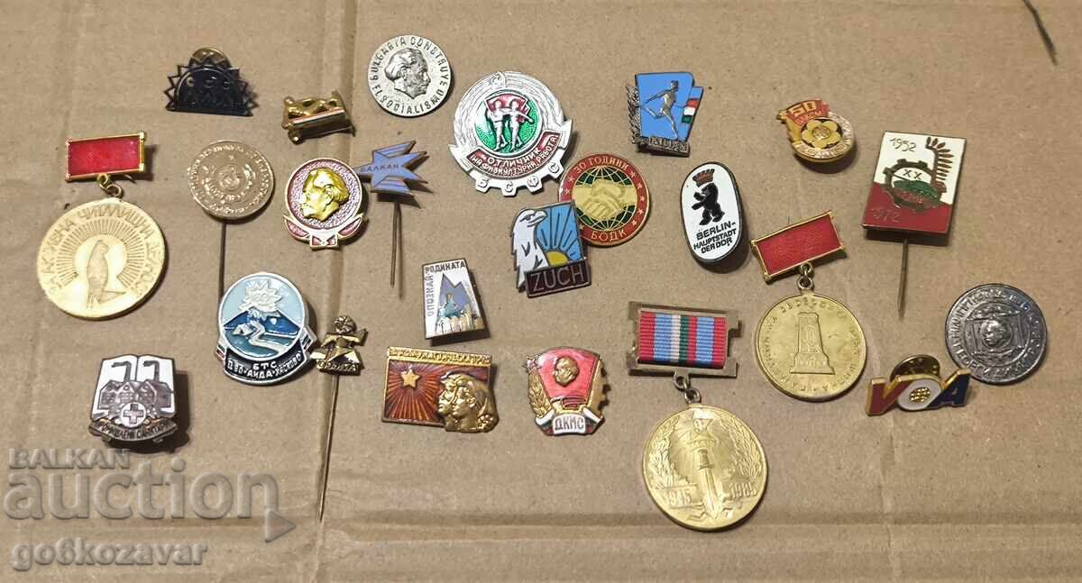 Lot medalii, insigne, semne !