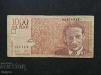 1000 πέσος Κολομβίας 2008