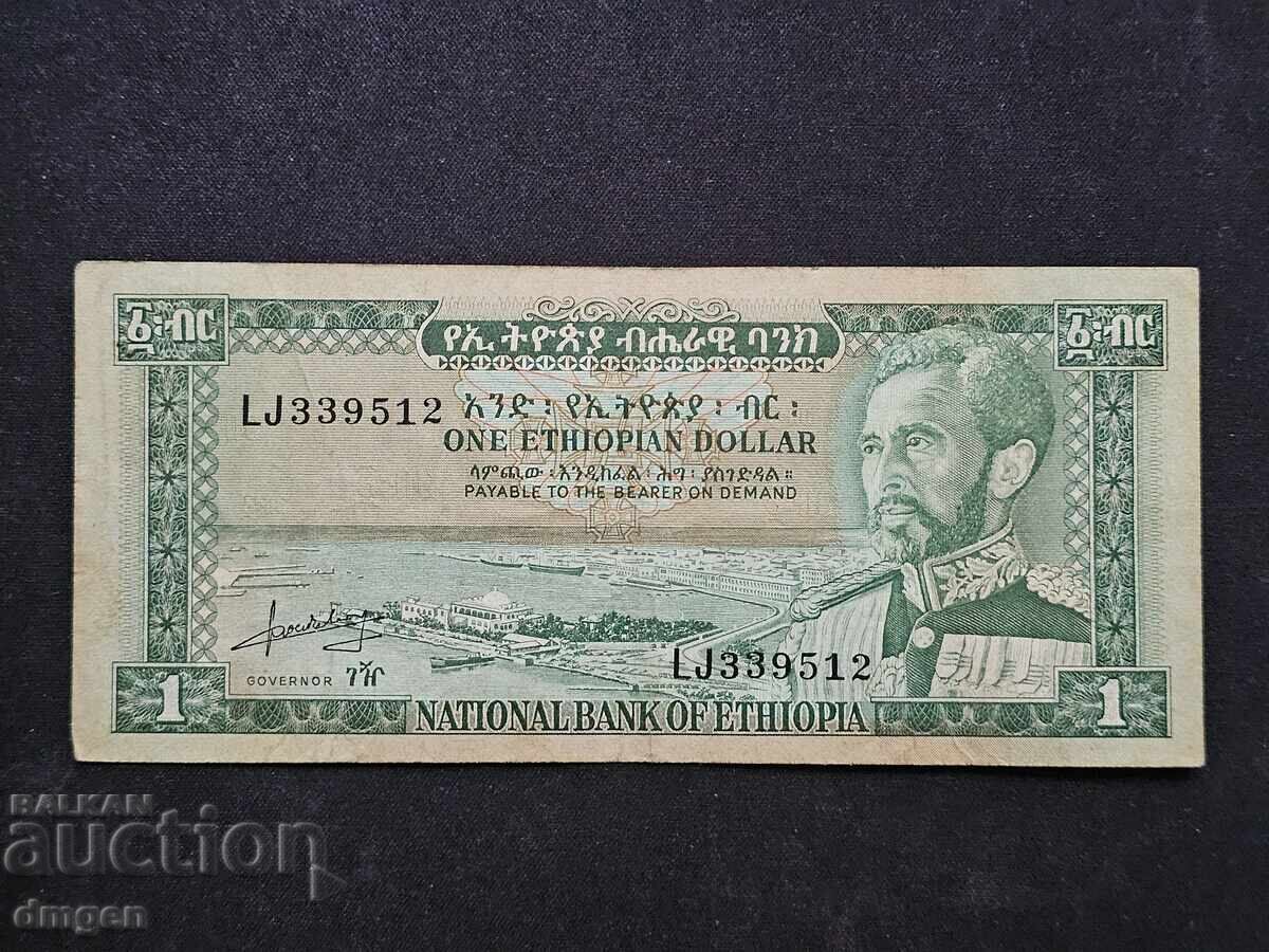 1 dolar Etiopia 1966