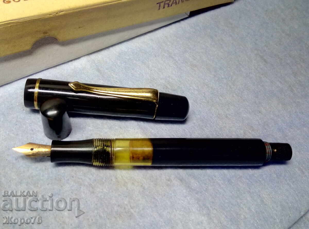 Auction  1930-40s. German RONA GOLD FOUNTAIN PEN with GOLD NIB GOLD 585