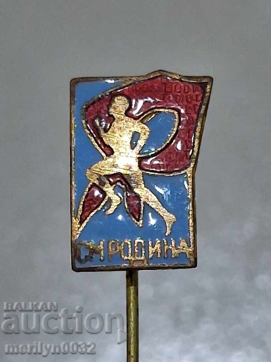 Insigna piept Sport Maraton Patria pentru pionieri medalie ecuson Insigna piept Sport Maraton Patria pentru pionieri medalie ecuson