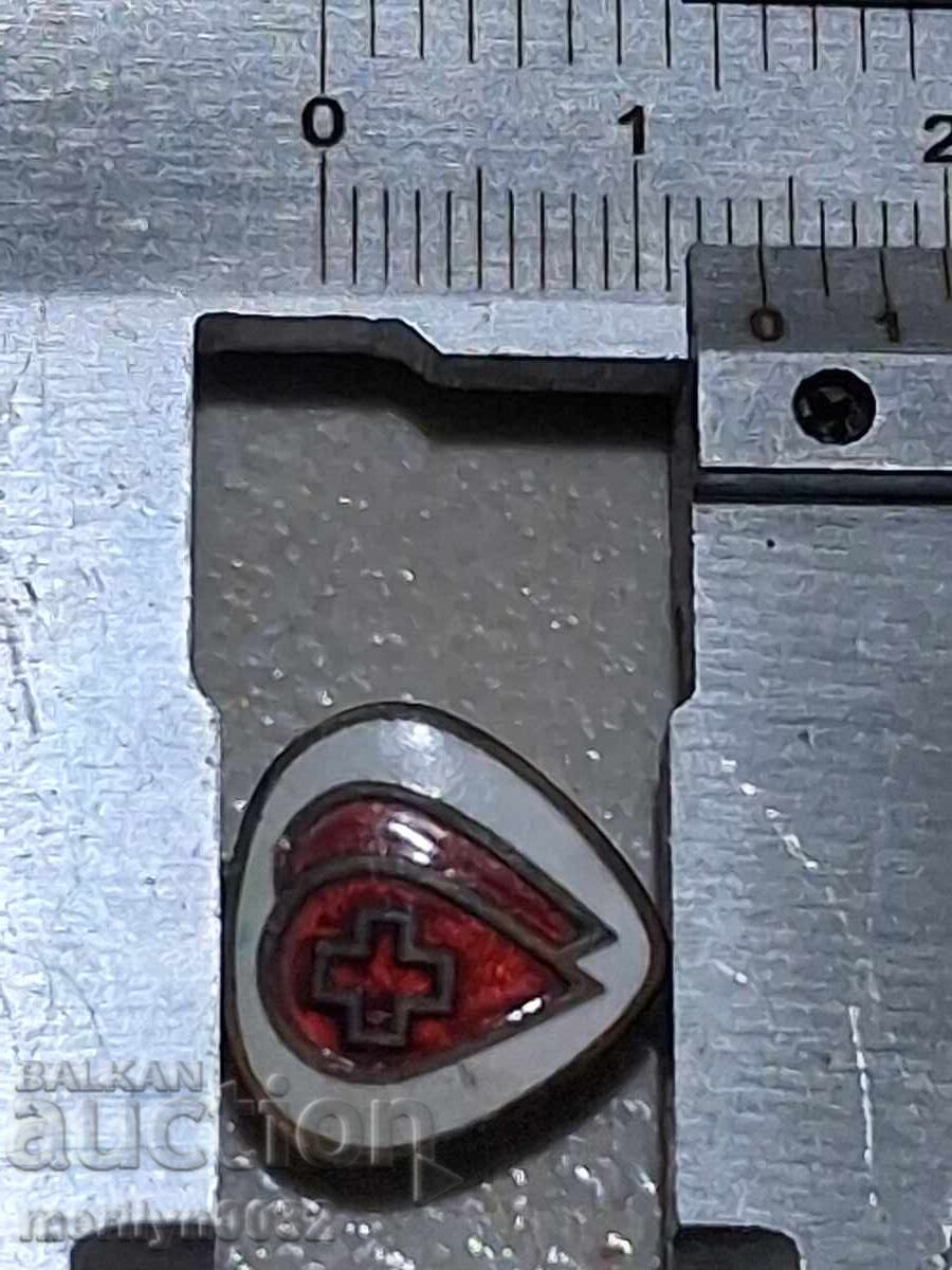 Semn de piept Donator de sânge Crucea Roșie medalie insignă - 5