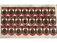Lot of BNA EMBLEMS up to 1989 - 24 pieces