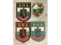 LOT BNA Emblems and Cockade — 4 pieces