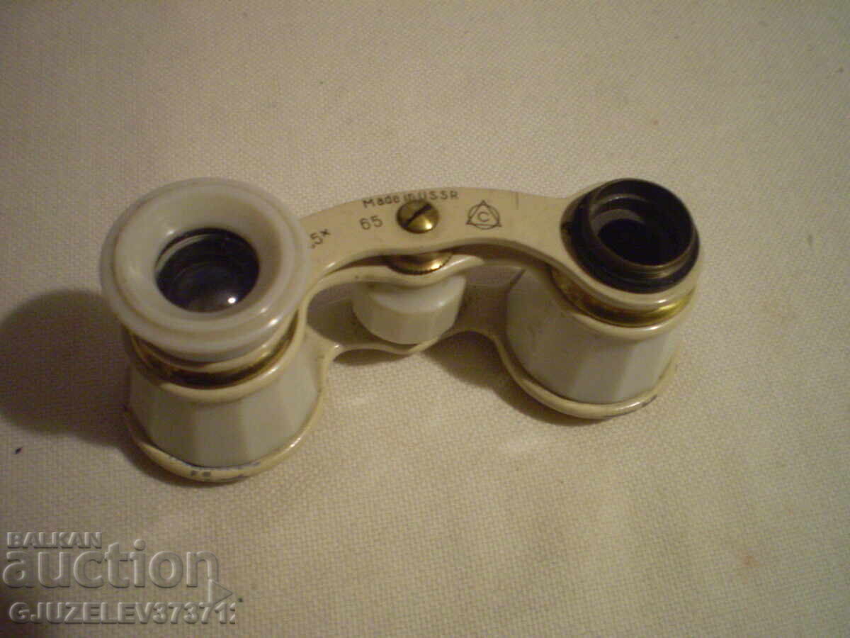 Binoclu teatral retro, fabricat în URSS - 5