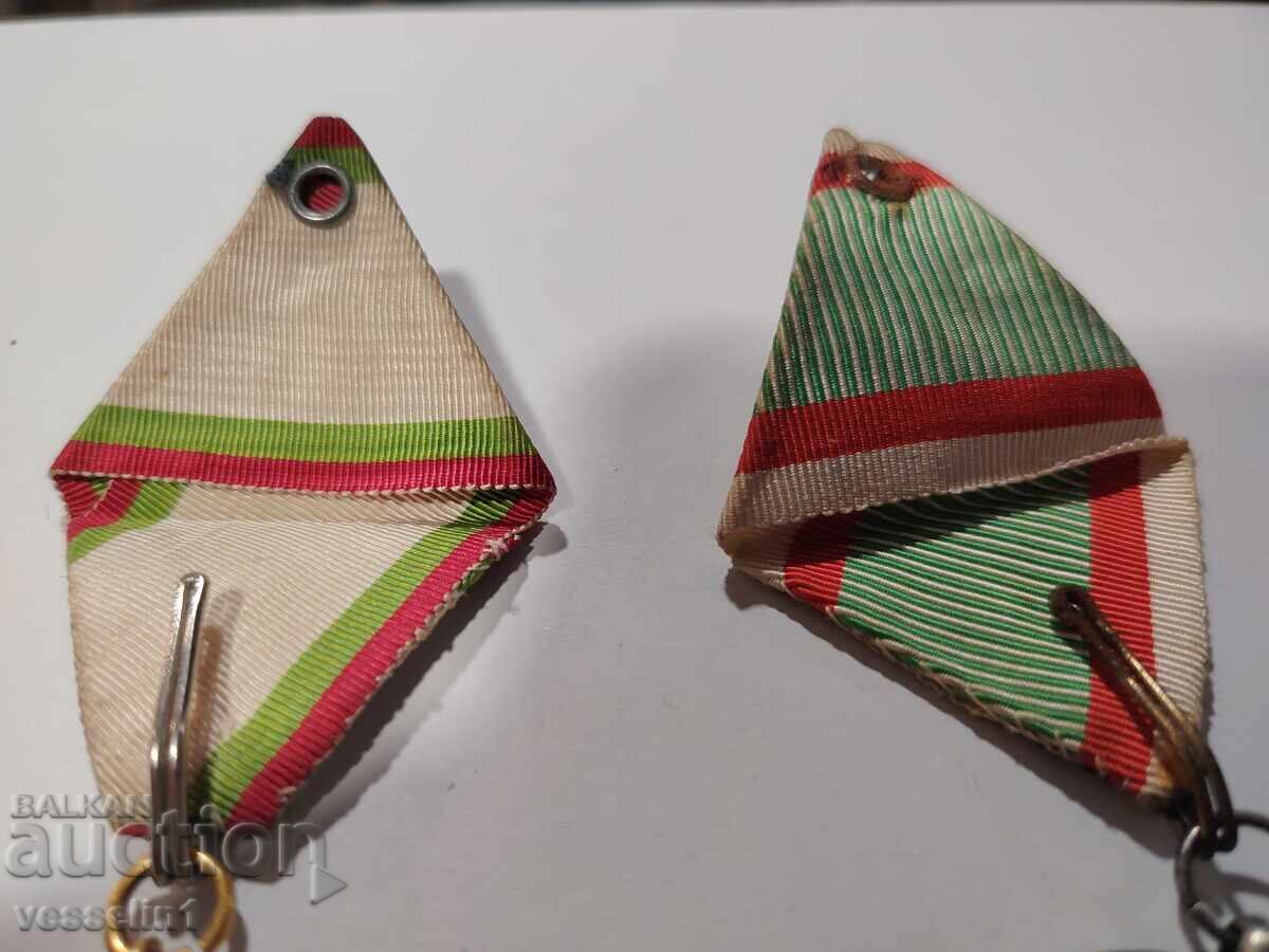 Două ordine din Primul Război Mondial cu panglicile originale în - 7