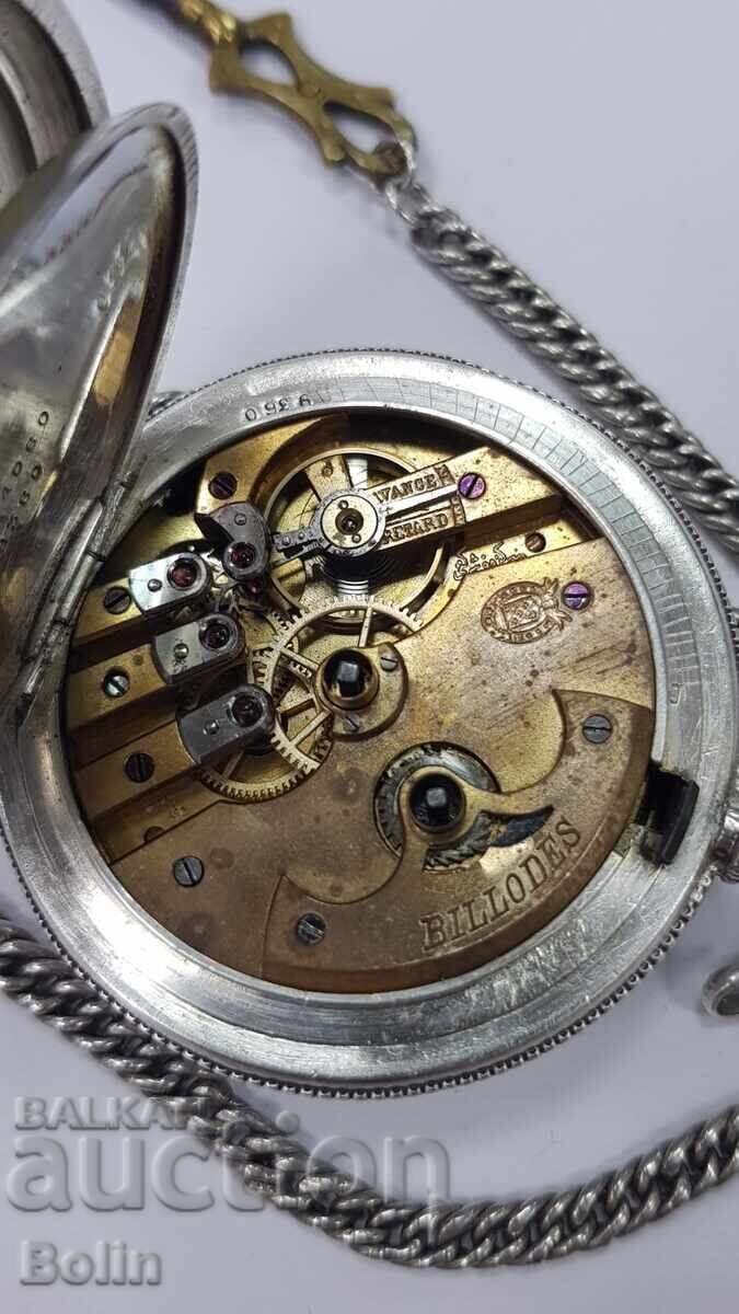 Ceas de buzunar otoman din argint K. SARKISOFF - BILLODES - 7 Ceas de buzunar otoman din argint K. SARKISOFF - BILLODES - 7