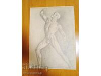 Grafică creion carton semnătură