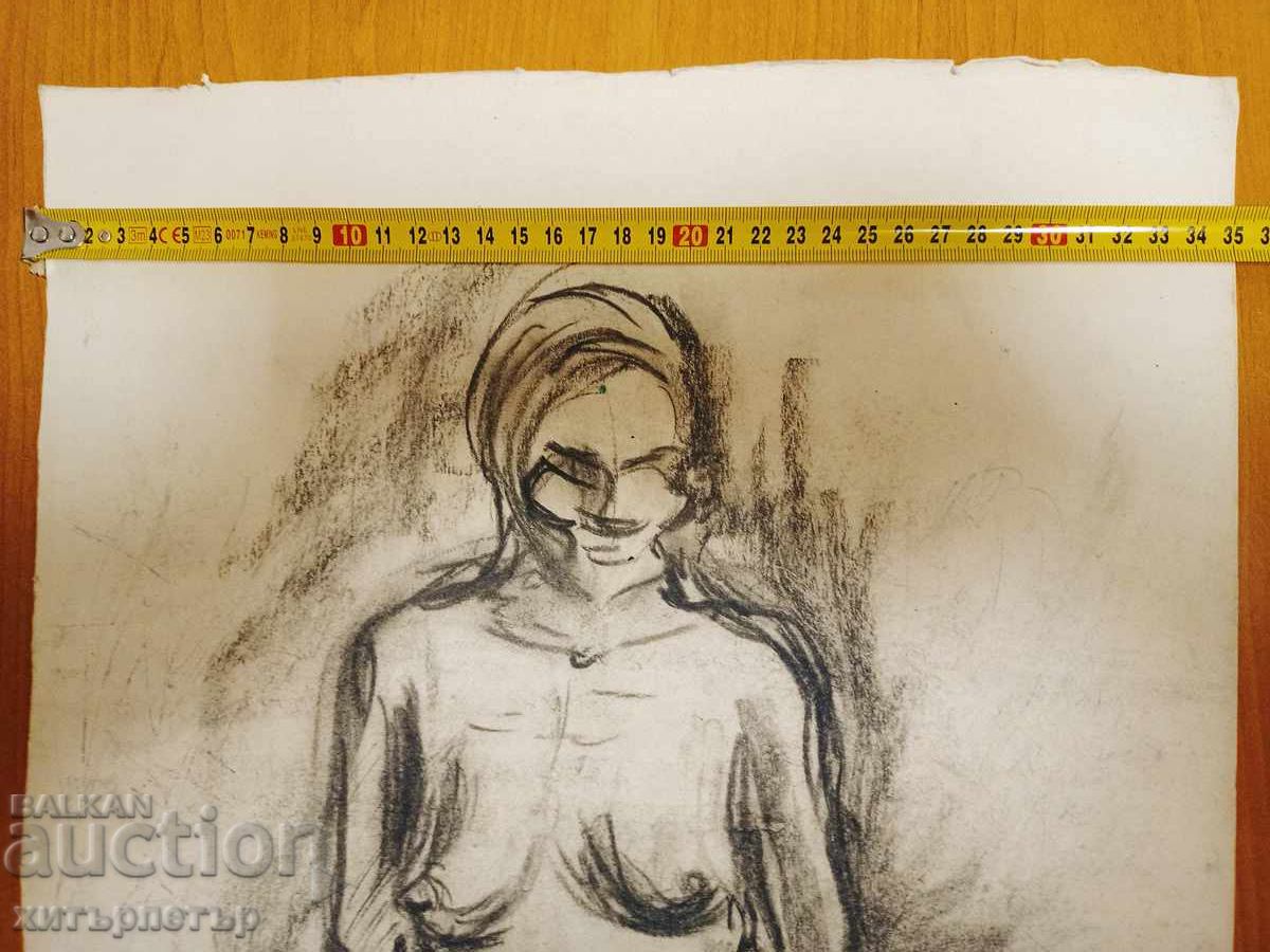 Licitație Grafică creion carton figură Licitație Grafică creion carton figură