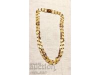 Винтидж колие от сатеново стъкло