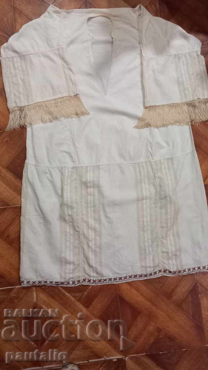 Cămașă de damă pentru costum popular, broderie Kenar Kene