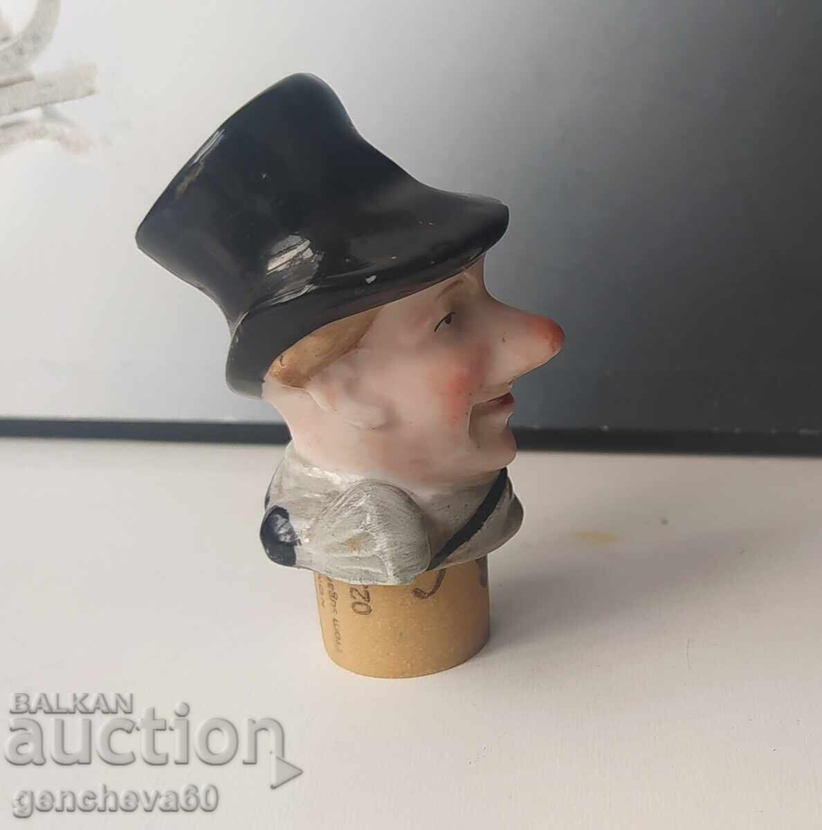 Antique German porcelain wine bottle stopper with price € 21.00 | 41.07 BGN