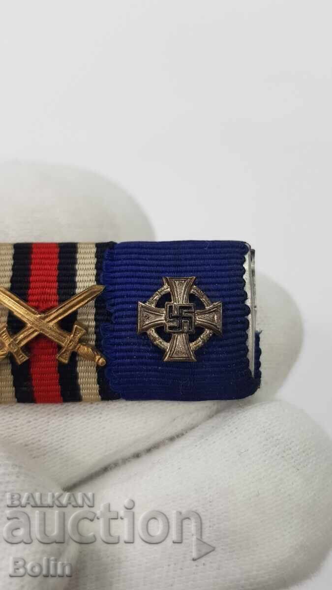 Колекционна военна колотка, с миниатюра, Германия, Кръст с цена € 35.00 | 68.45 лв.